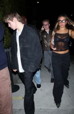 TATE MCRAE and Kid Laroi at Cloud 23 Hot Sauce Launch Party in West Hollywood 10/11/2024