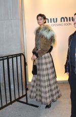 TAYLOR HILL Arrives at Burberry Flagship Store Opening in New York 10/16/2024