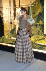 TAYLOR HILL Arrives at Burberry Flagship Store Opening in New York 10/16/2024