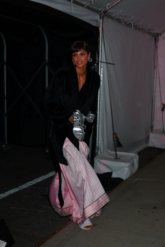 TAYLOR HILL Arrives at Victoria’s Secret Fashion Show After-party in New York 10/15/2024