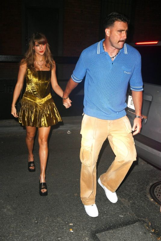 TAYLOR SWIFT and Travis Kelce Arrives for Dinner at Torrisi in New York 10/12/2024