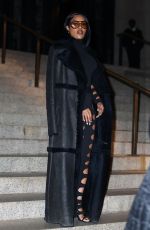 TEYANA TAYLOR Arrives at CFDA Awards in New York 10/28/2024