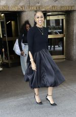 TIA MOWRY Leaves NBC Rockefeller Studios in New York 10/02/2024