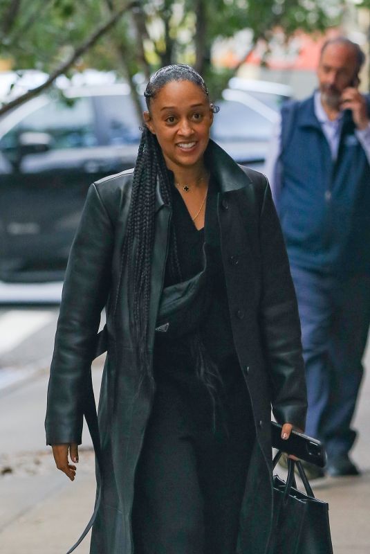 TIA MOWRY Out and About in New York 10/01/2024