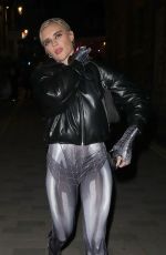 TIGERLILLY TAYLOR Arrives at Hallowzeem Party at The Conduit Club in Covent Garden 10/25/2024