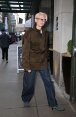 TILDA SWINTON Arrives at Whitby Hotel in New York 10/03/2024