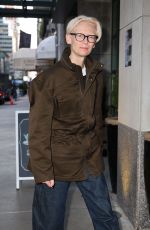 TILDA SWINTON Arrives at Whitby Hotel in New York 10/03/2024