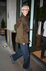 TILDA SWINTON Arrives at Whitby Hotel in New York 10/03/2024
