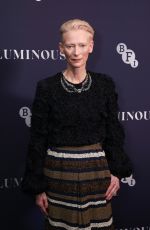 TILDA SWINTON at BFI London Film Festival Luminous Gala 2024 at The Roundhouse 10/01/2024