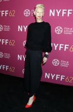 TILDA SWINTON at The Room Next Door Premiere at 62nd New York Film Festival 10/04/2024