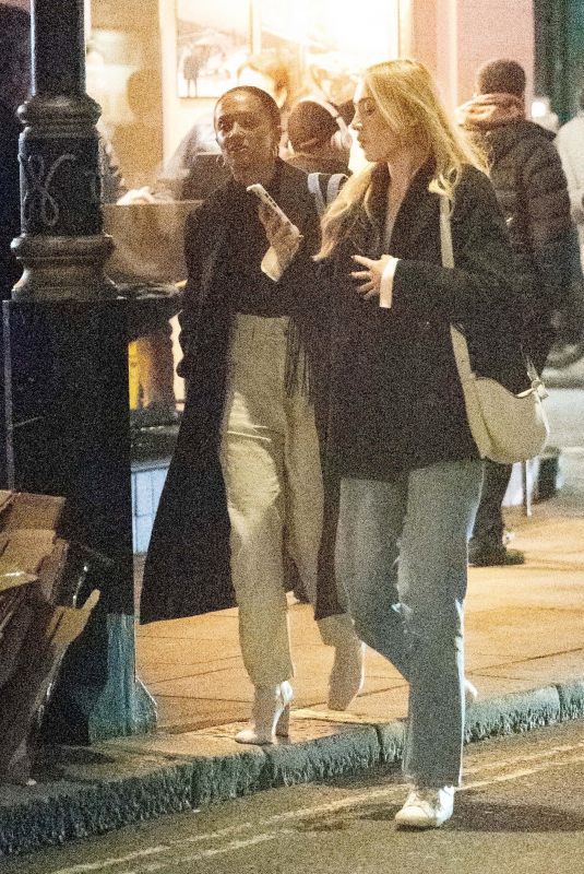 TILLY KEEPER and AMY-LEIGH HICKMAN Night Out at Groucho Club in London 10/10/2024