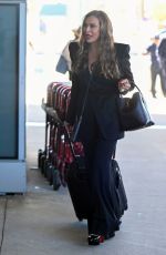 TINA KNOWLES Arrives at Laguardia Airport in New York 10/26/2024