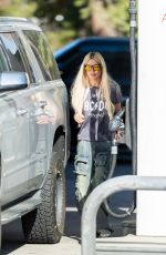 TORI SPELLING at a Gas Station in Calabasas 10/29/2024