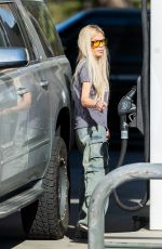 TORI SPELLING at a Gas Station in Calabasas 10/29/2024