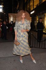 TYRA BANKS Arrives at Burberry Flagship Store Opening in New York 10/16/2024