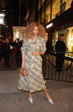 TYRA BANKS Arrives at Burberry Flagship Store Opening in New York 10/16/2024