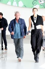 VALERIA NICOV and Sean Penn Arrives in Los Angeles 10/03/2024