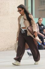 VICK HOPE Arrives at BBC Radio 1 Studio in London 10/16/2024