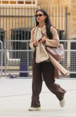VICK HOPE Arrives at BBC Radio 1 Studio in London 10/16/2024