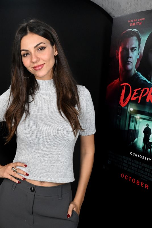 VICTORIA JUSTICE at Screening of Depravity in Los Angeles 10/10/2024