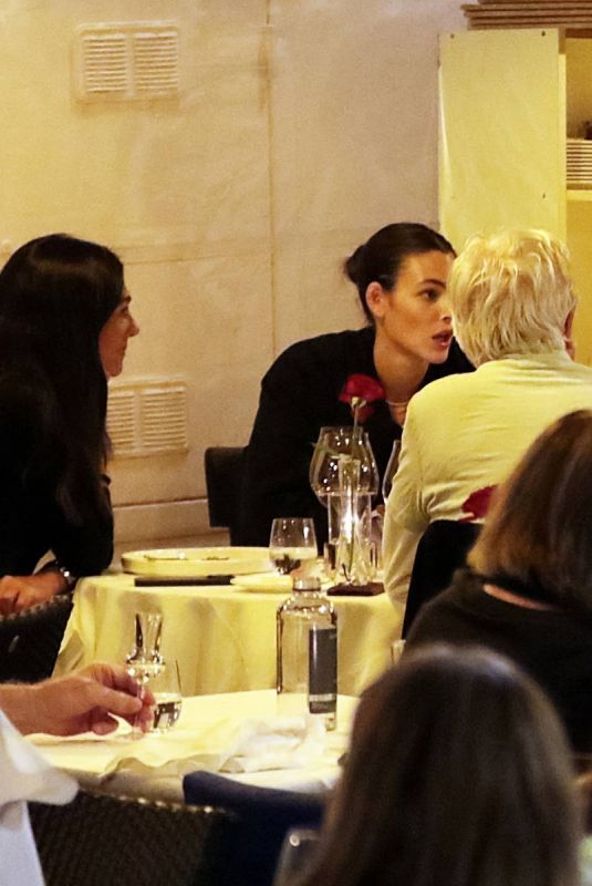 VITTORIA CERETTI and Leonardo DiCaprio Out for Dinner with Their Parents at Pierluigi Restaurant in Rome 10/02/2024