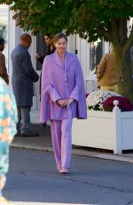 YVONNE STRAHOVSKI on the Set of The Handmaid