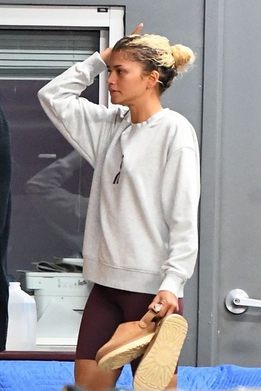 ZENDAYA Leaves Spring Studios in New York 10/15/2024