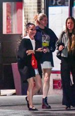 ZOE KRAVITZ and SHAILENE WOODLEY Out for Dinner at Buvette in New York 10/22/2024