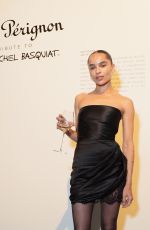 ZOE KRAVITZ at Dom Perignon Event Tribute to Jean-Michel Basquiat in New York 10/10/2024