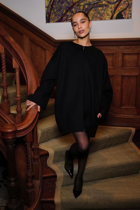 ZOE KRAVITZ at Jessica McCormack X Zoe Kravitz Intimate Dinner 10/09/2024