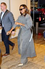 ZOE SALDANA Arrives at CBS in New York 10/15/2024