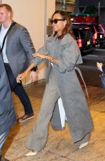ZOE SALDANA Arrives at CBS in New York 10/15/2024