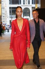 ZOE SALDANA Arrives at Nobu for Emilia Perez Premiere Party in New York 09/30/2024