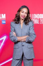 ZOE SALDANA at BFI Zoe Saldana Screen Talk in London 10/12/2024