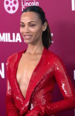 ZOE SALDANA at Emilia Perez Premiere at 62nd New York Film Festival 09/30/2024