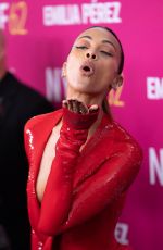 ZOE SALDANA at Emilia Perez Premiere at 62nd New York Film Festival 09/30/2024