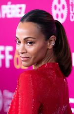 ZOE SALDANA at Emilia Perez Premiere at 62nd New York Film Festival 09/30/2024