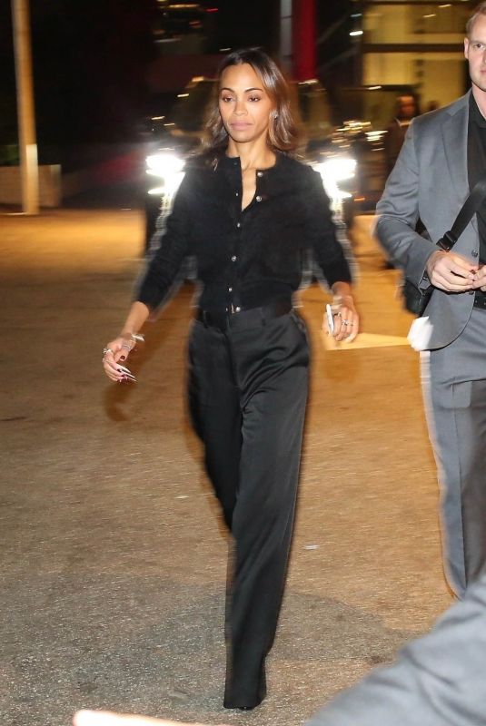ZOE SALDANA Greets Fans While Promoting Emilia Perez in Hollywood 10/22/2024
