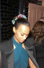 ZOE SALDANA Leaves Emilia Perez After-Party in London 10/11/2024