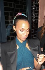 ZOE SALDANA Leaves Emilia Perez After-Party in London 10/11/2024