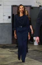 ZOE SALDANA Leaves Emilia Perez Screening at Dolby Theater in New York 10/01/2024