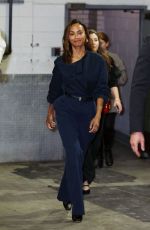 ZOE SALDANA Leaves Emilia Perez Screening at Dolby Theater in New York 10/01/2024