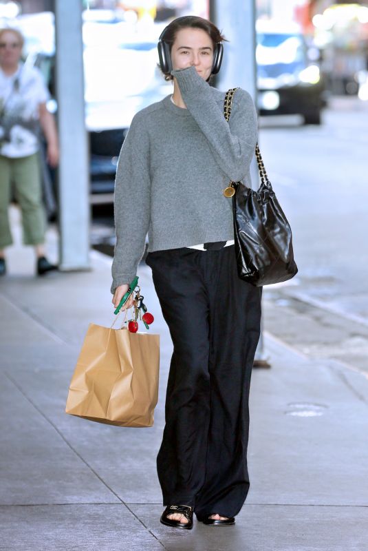 ZOEY DEUTCH Arrives for Her Matinee Performance of Our Town in New York 10/06/2024