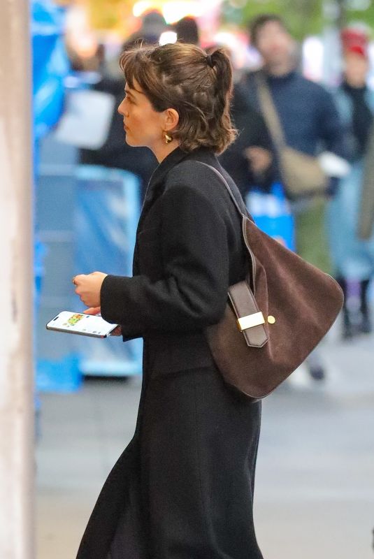 ZOEY DEUTCH Arrives for Work in New York 10/17/2024
