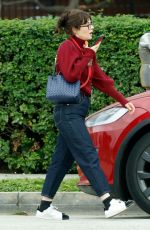 ZOOEY DESCHANEL Leaves a Meeting in Los 10/21/2024
