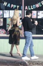 ADDISON RAE Out for Coffee with Friends in Los Angeles 11/01/2024