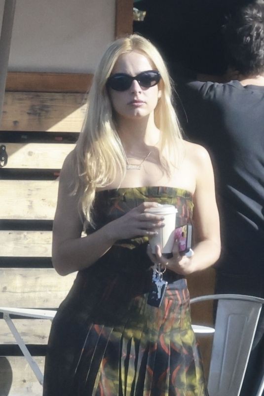ADDISON RAE Out for Coffee with Friends in Los Angeles 11/01/2024