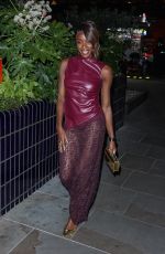 AJ ODUDU Arrives at Her Wrap Party at The Standard in London 11/22/2024