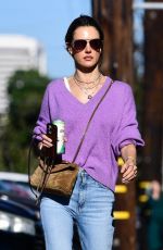 ALESSANDRA AMBROSIO Arrives at a School Event in Los Angeles 11/17/2024
