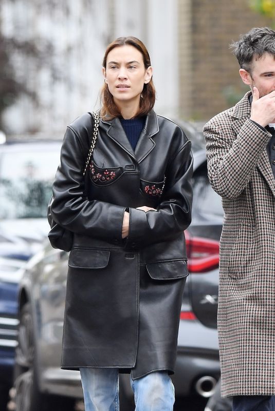 ALEXA CHUNG and Tom Sturridge Out in London 10/30/2024